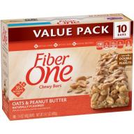 Fiber One® Oats & Peanut Butter Chewy Bars 10-1.4 oz. Wrappers
