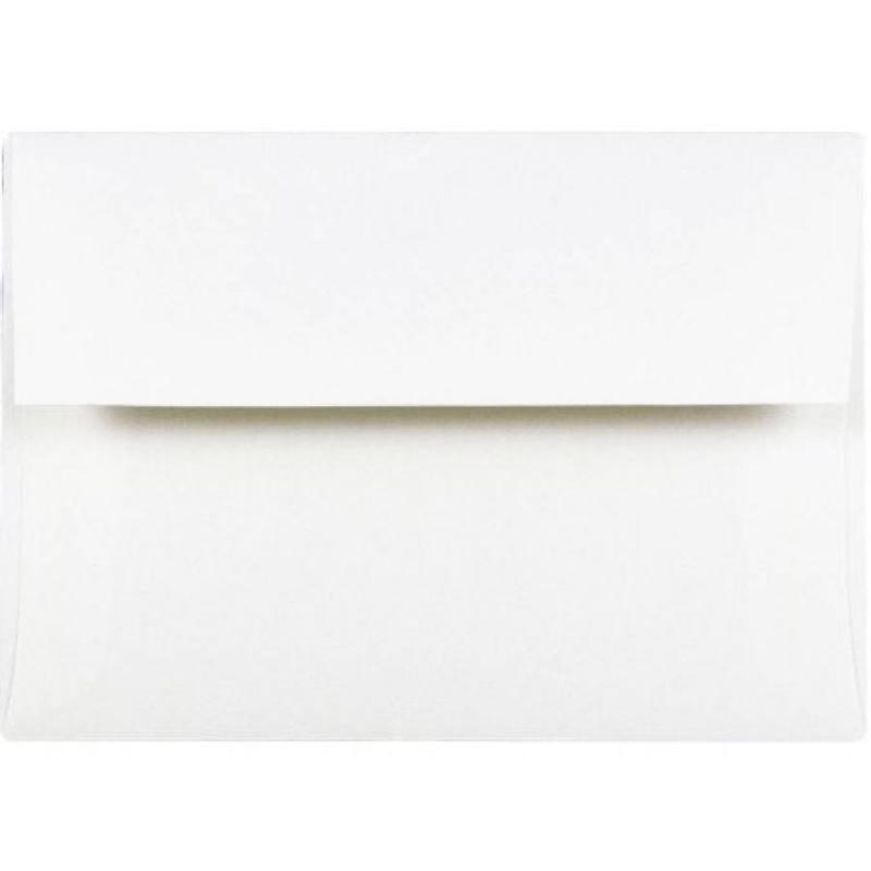 A2 (4 3/8" x 5-3/4") Strathmore Paper Invitation Envelope, Bright White Wove, 25pk