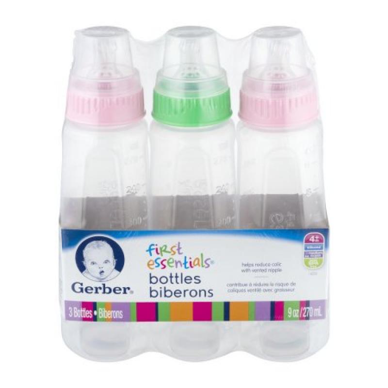 Gerber First Essentials Bottles - 3 CT