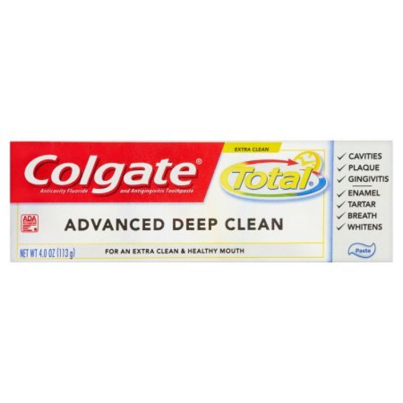 Colgate Total Advanced Deep Clean Paste Toothpaste, 4 Ounce