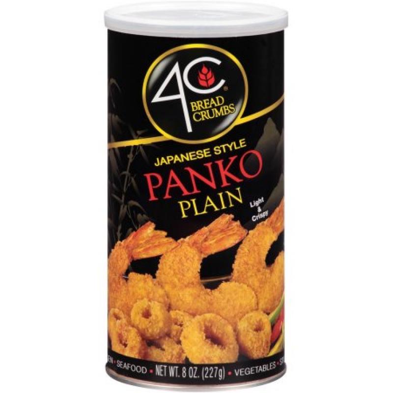 4C Japanese Style Panko Bread Crumbs, Plain, 8 Oz