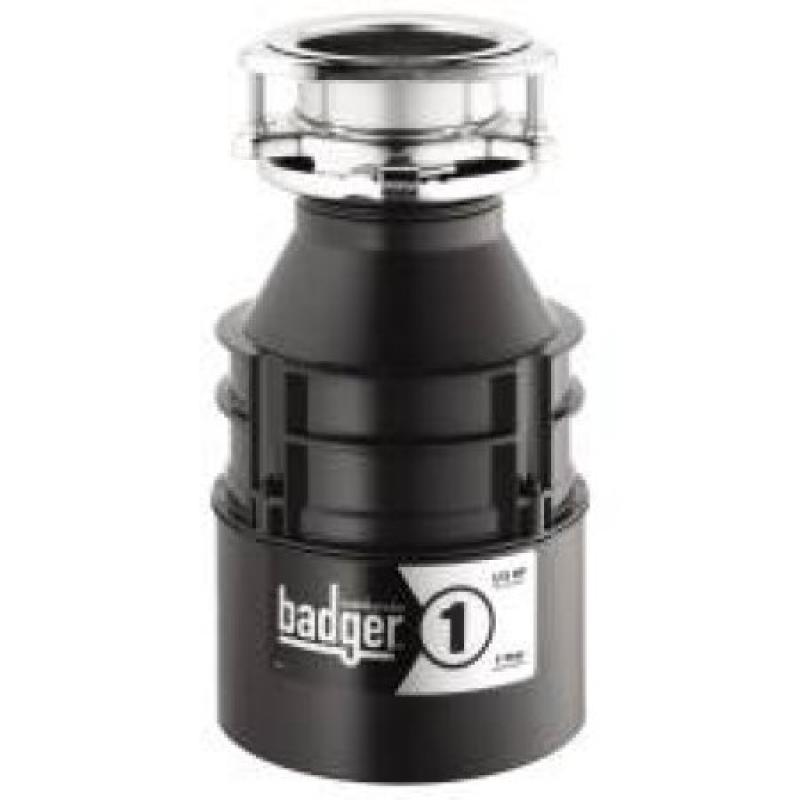 Badger 1 Garbage Disposal With Power Cord 1/3 Hp