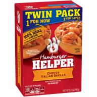 Betty Crocker Cheesy Italian Shells Hamburger Helper Twin Pack, 12.2 oz