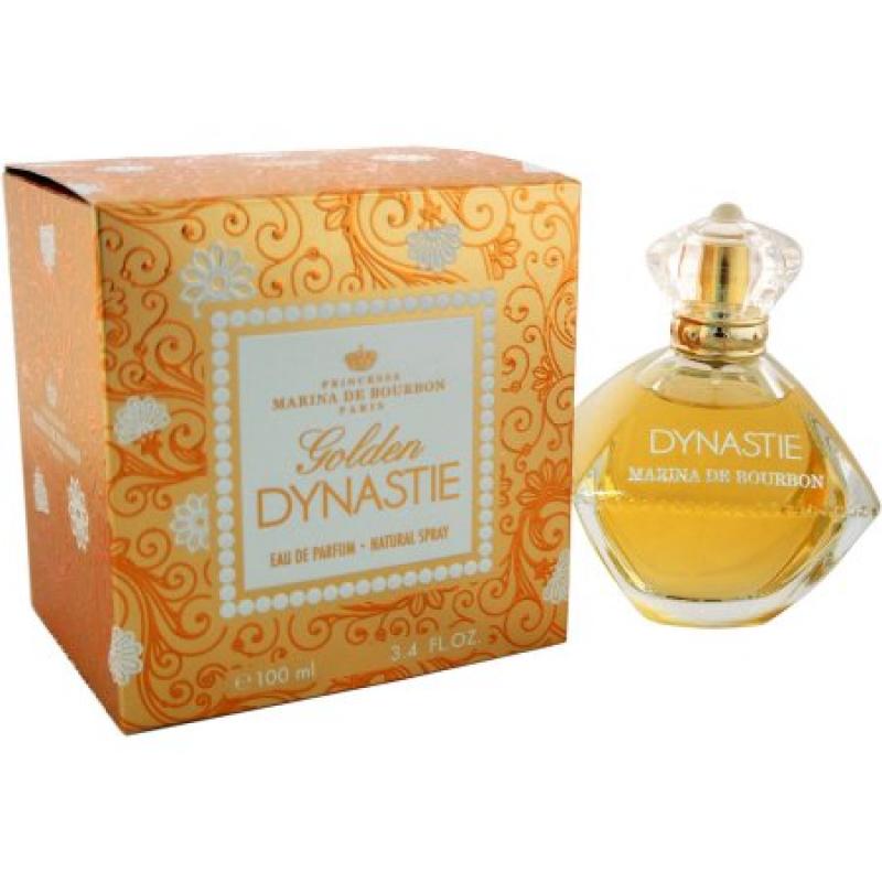 Princesse Marina de Bourbon Golden Dynastie for Women Eau de Parfum Spray, 3.4 fl oz