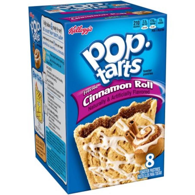 Kellogg&#039;s Pop-Tarts Frosted Cinnamon Roll Toaster Pastries, 8ct 14.1oz