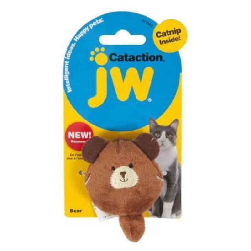 JW Pet Cataction Plush Catnip Bear