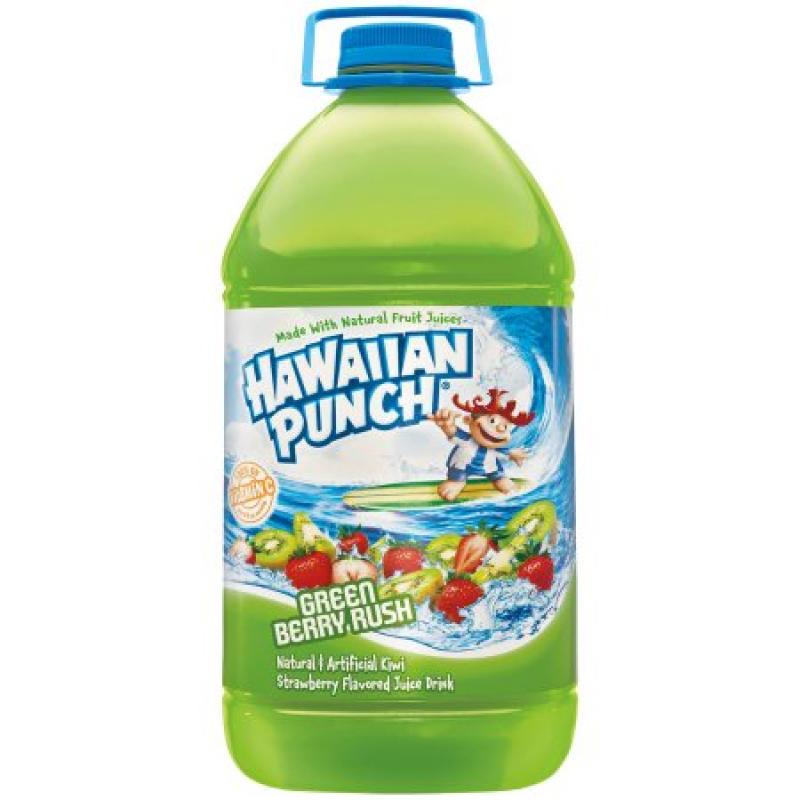 Hawaiian Punch Fruit Juice, Green Berry Rush, 128 Fl Oz, 1 Count