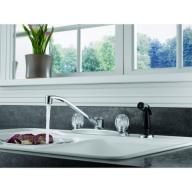 Peerless Two-Handle Kitchen Faucet with Side Sprayer, Chrome, #P225LF-W