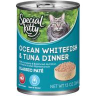 Special Kitty Ocean Whitefish & Tuna Dinner Wet Cat Food 13 oz. Can