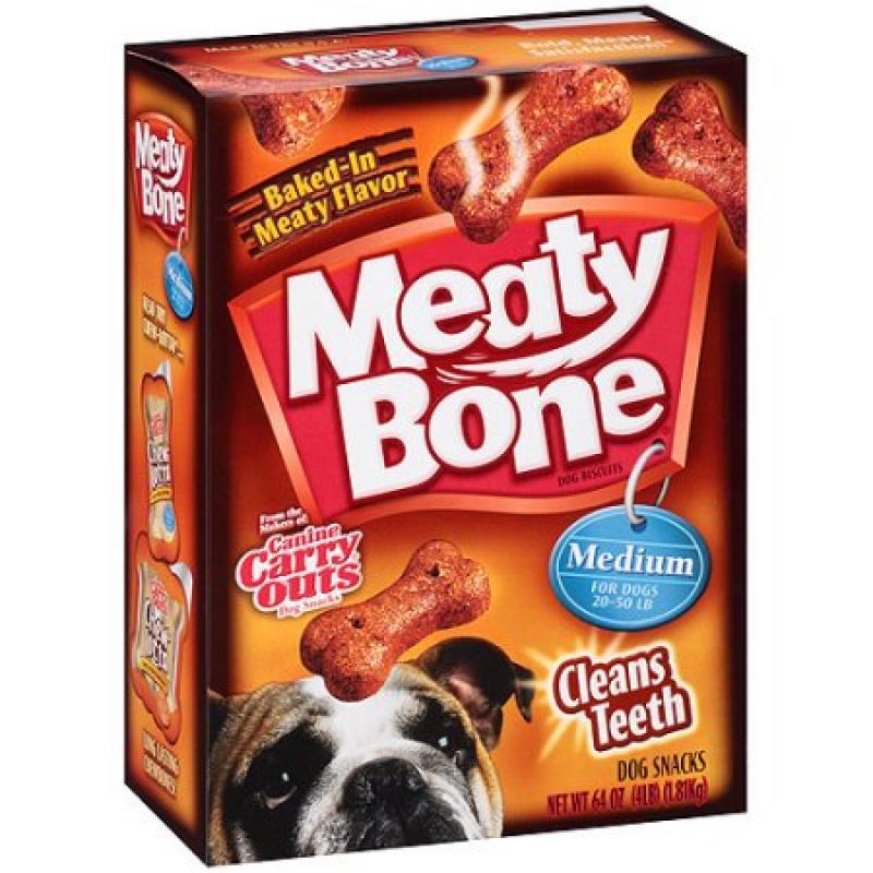 Meaty Bone Medium Dog Snacks, 64-Ounce