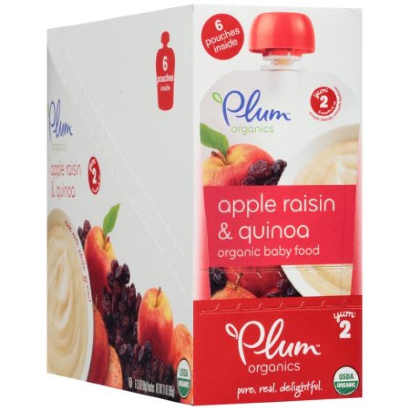 Plum Organics Baby Second Blends Fruit and Grain, Apple Raisin and Quinoa, 3.5 Ounce