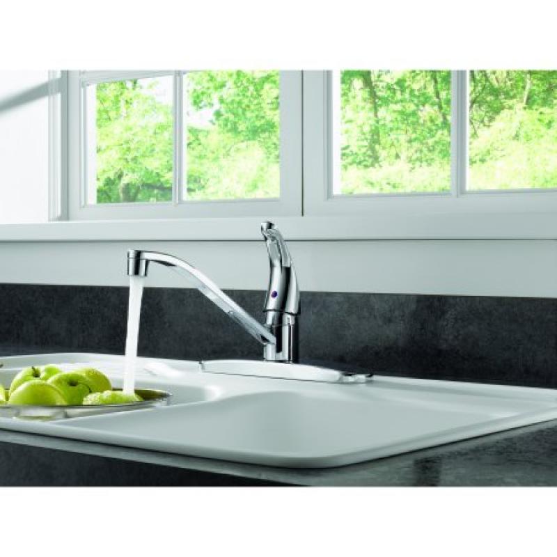 Peerless Single Handle Kitchen Faucet with Single Lever Control, Chrome