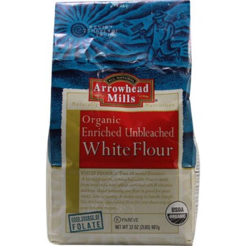 Arrowhead Mills Organic White Flour Unbleached All Purpose, 22.0 OZ