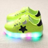 FAVOLOOK Fashion Children Kids Boys Girls LED Flash Light Sport Sneakers Magic Stick Non Slip Running Shoes