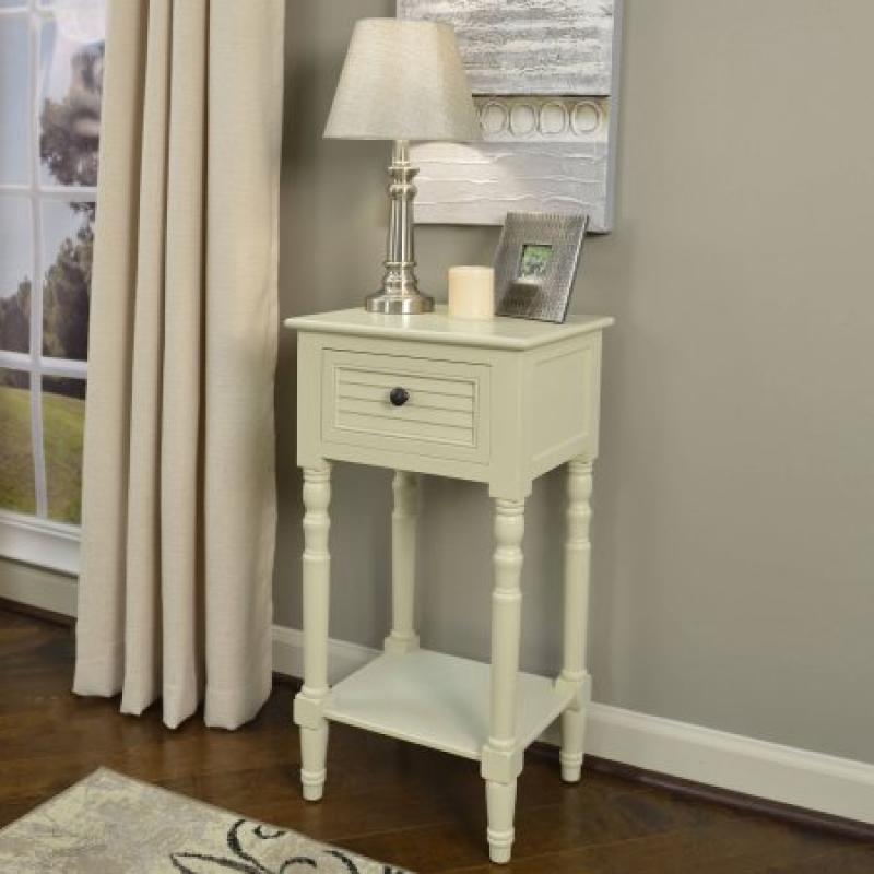 Better Homes and Gardens Shutter Accent 1-Drawer Table, Multiple Colors