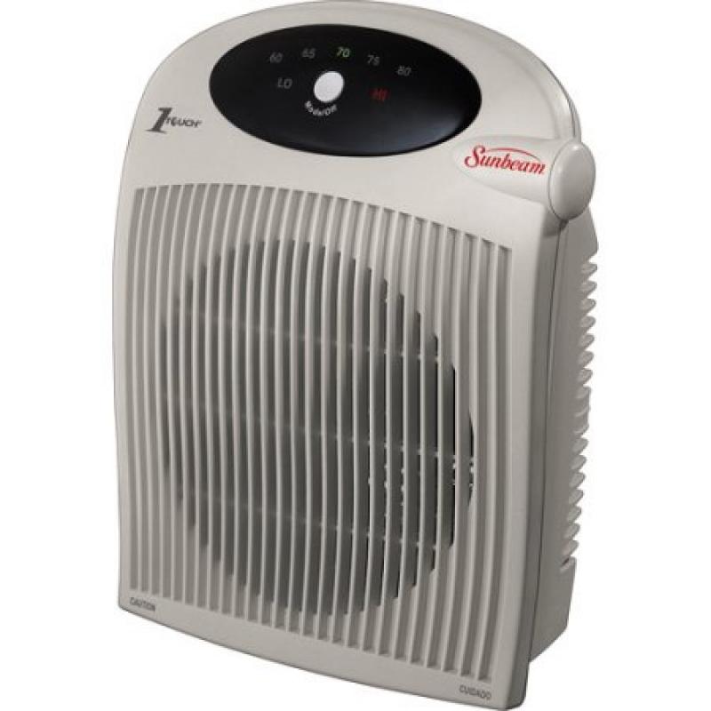 Sunbeam Portable Heater Fan with ALCI Cord for Wet Area Protection, SFH442-WM1