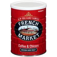 French Market Medium-Dark Roast Ground Chicory & Coffee, 12 oz