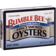 Bumble Bee Premium Select Fancy Smoked Oysters, 3.75 OZ