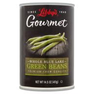 Libbys Gourmet Whole Blue Lake Green Beans, 14.5 oz