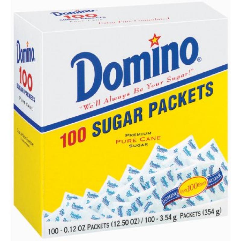 Domino Pure Cane 0.12 Oz Packets Sugar 100 Ct Box