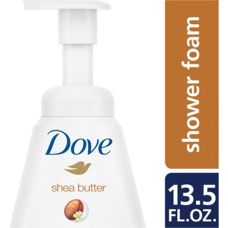 Dove Shower Foam Shea Butter with Warm Vanilla Foaming Body Wash, 13.5 oz