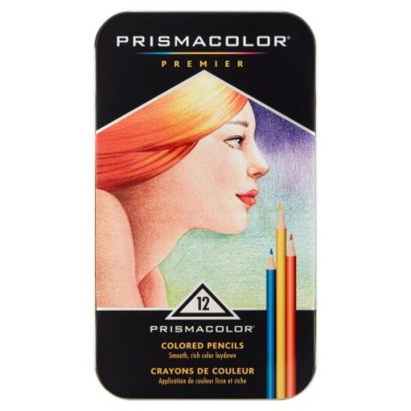 Prismacolor Premier Colored Pencils, Soft Core, 12pk