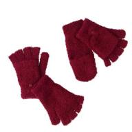 Faded Glory Cozy Chenille Pop Top Gloves, 2-Pack