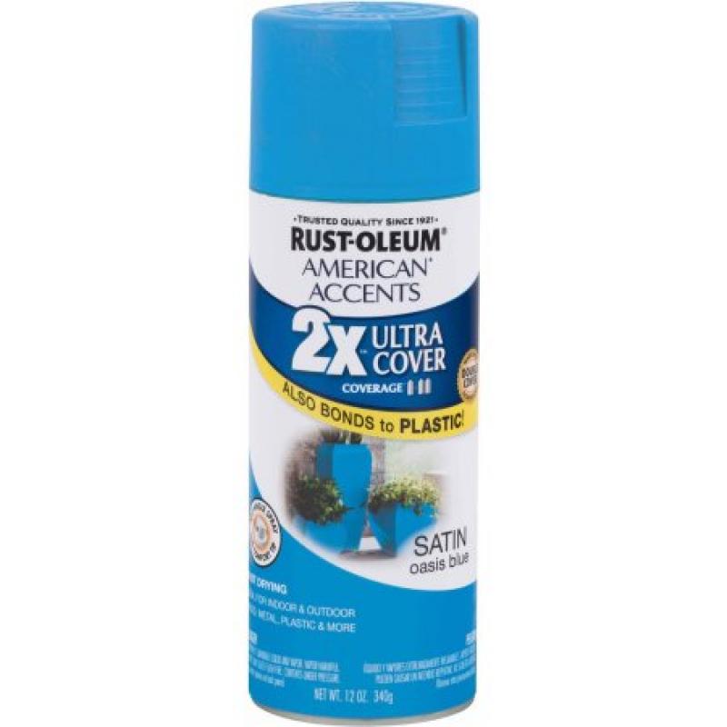 Rust-Oleum American Accents Ultra Cover 2x, Satin Oasis Blue