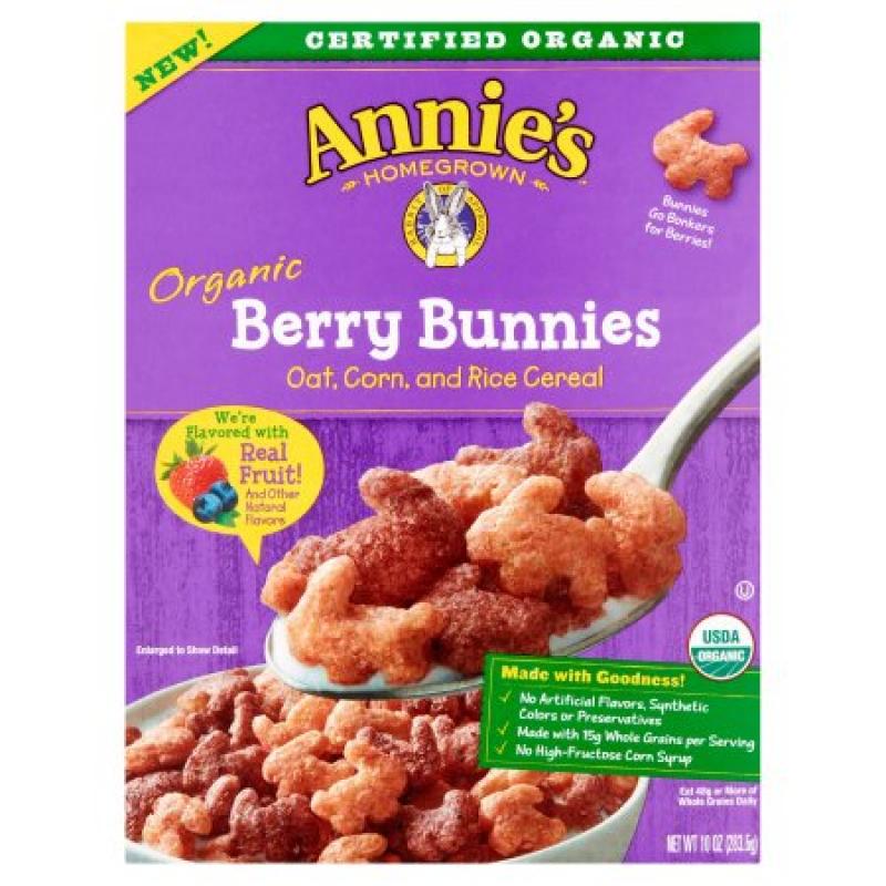 Annie&#039;s® Organic Berry Bunnies Cereal 10 oz. Box