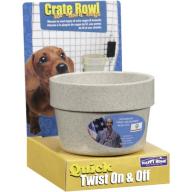 Happy Home Pet Products Dog Crate Bowl For Small Dogs, 1ct