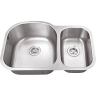 Magnus Sinks 31-1/2" x 20-1/2" 18 Gauge Stainless Steel Double Bowl Kitchen Sink