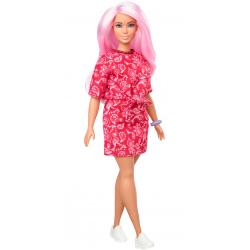 Barbie Fashionistas Doll #151 with Long Pink Hair & Red Paisley Outfit