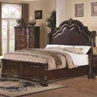 Coaster Maddison King Bed with Upholstered Headboard