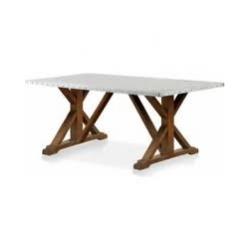 Furniture of America Georgie Dining Table in Natural Tone