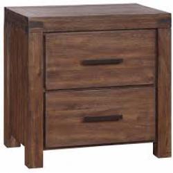 Coaster Lancashire 2 Drawer Nightstand in Wire Brushed Cinnamon