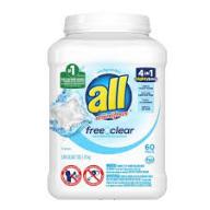 all Mighty Free Clear For Sensitive Skin Laundry Detergent Pacs - 60ct