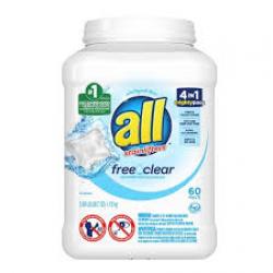 all Mighty Free Clear For Sensitive Skin Laundry Detergent Pacs - 60ct