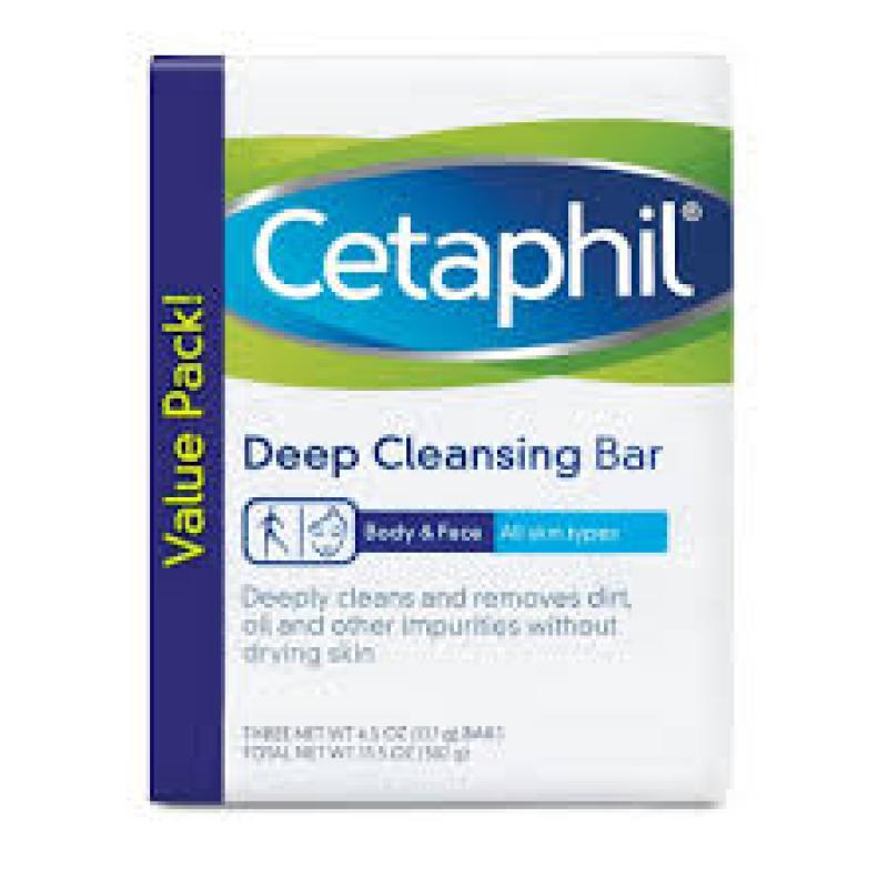 Cetaphil Deep Cleansing Bar 3pk - 4.5oz