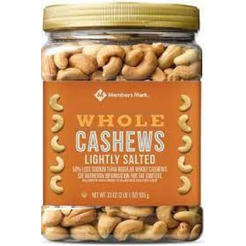 Member&#039;s Mark Lightly Salted Whole Cashews (33 oz.)