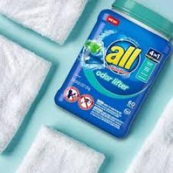 all Mighty 4-in-1 With Odor Lifter Unit Laundry Detergent Pacs - 60ct
