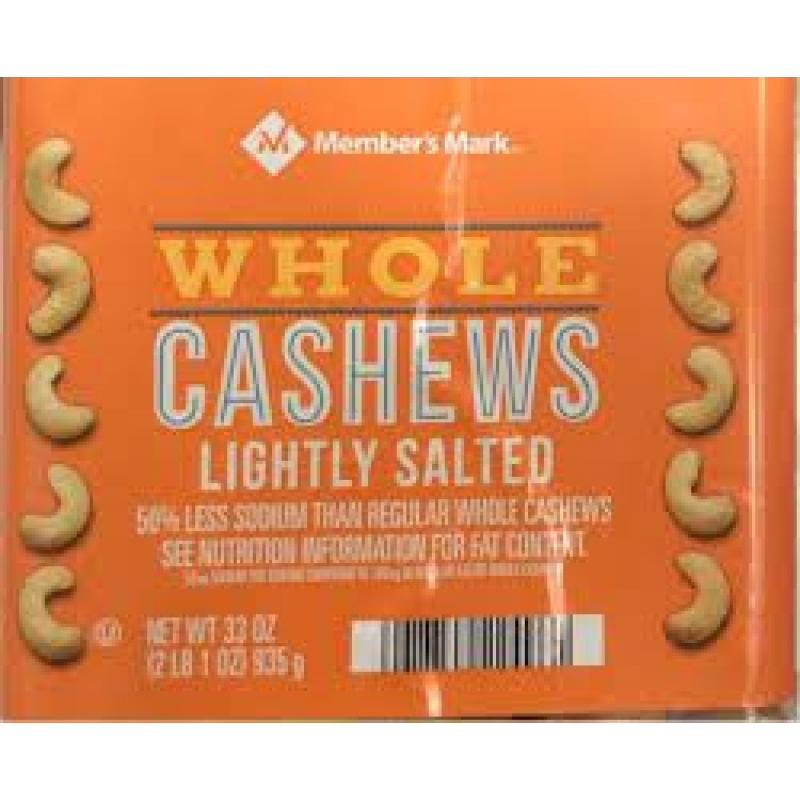 Member&#039;s Mark Lightly Salted Whole Cashews (33 oz.)