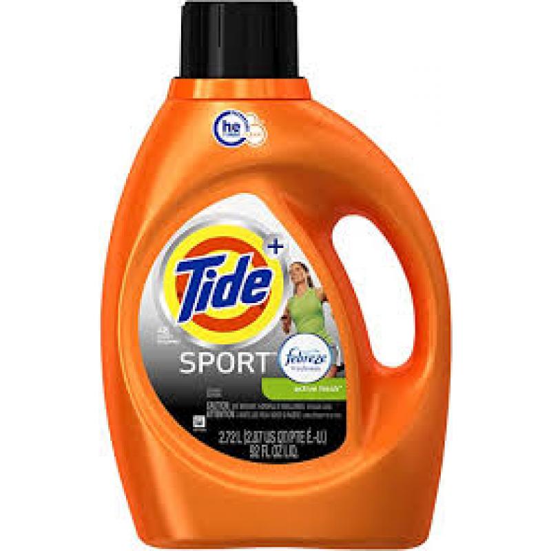 Tide Plus Febreze Sport Active Fresh High Efficiency Liquid Laundry Detergent