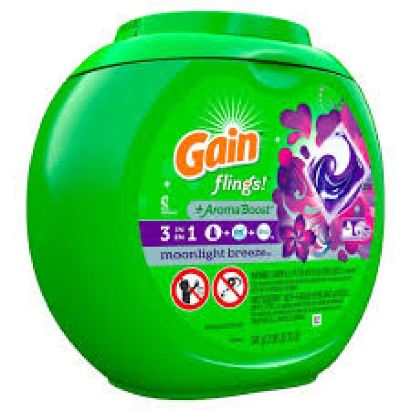 Gain flings! Laundry Detergent Pacs Moonlight Breeze - 42ct