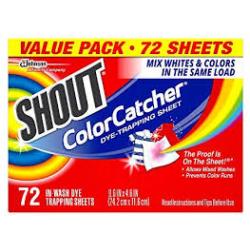 Shout Color Catcher Dye Trapping Sheets - 72ct