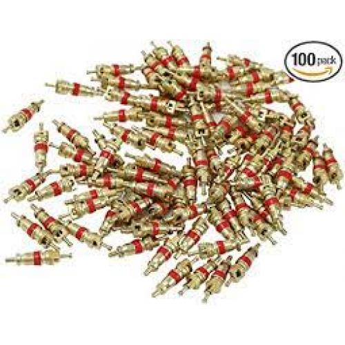 100 Pcs VALVE STEM CORE TIRE PRESSURE SENSOR CORES TPMS Universa...