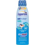 Coppertone Wet &#039;n Clear Kids Continuous Spray Sunscreen, SPF 50+, 6 fl oz