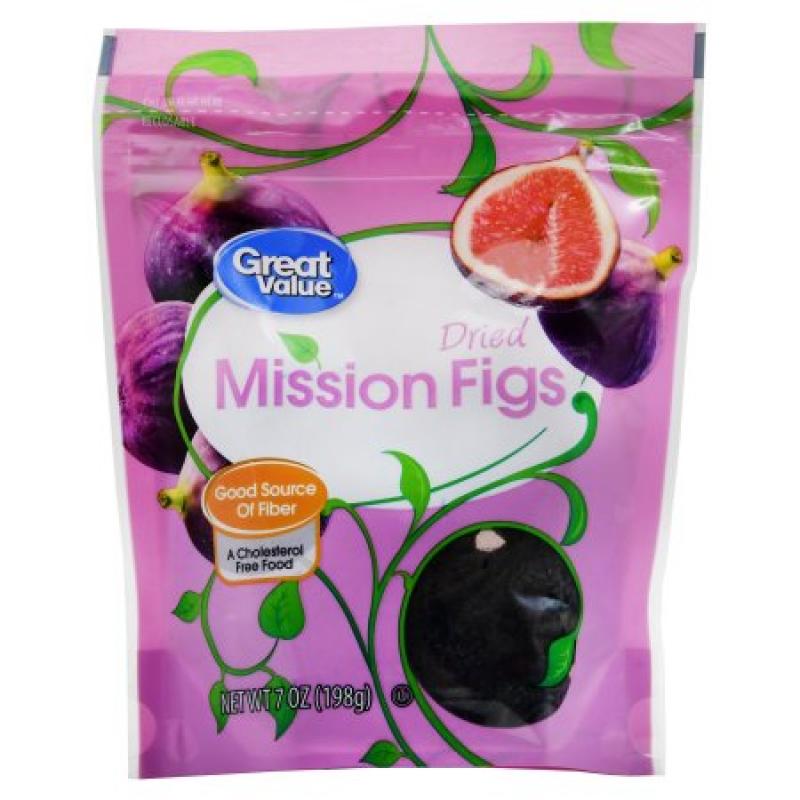Great Value Dried Mission Figs, 7 oz