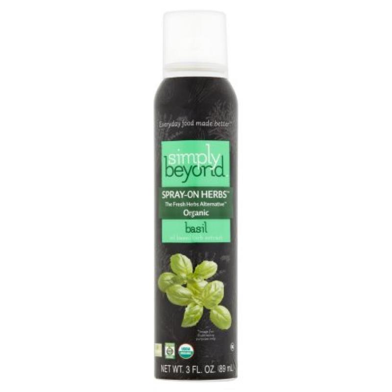 Simply Beyond Spray-On Herbs Organic Basil Oil, 3 fl oz, 6 pack
