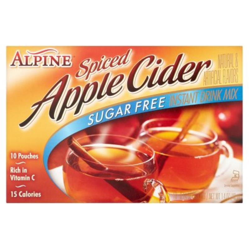 Alpine Sugar Free Spiced Apple Cider Instant Drink Mix, 10 Ct/10 oz
