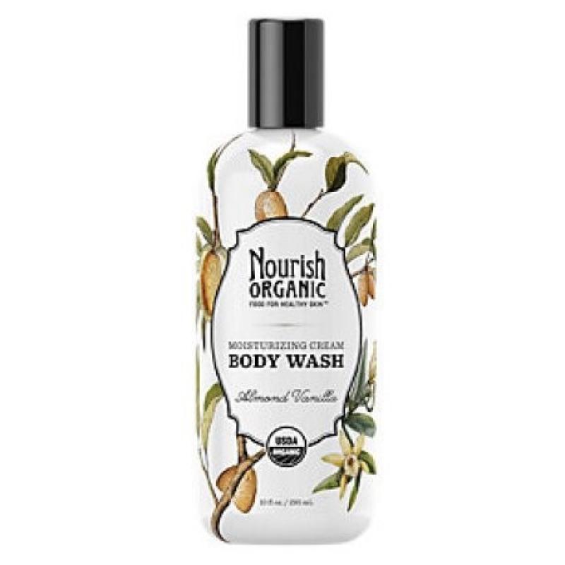 Nourish Organic Body Wash, Almond Vanilla, 10 oz
